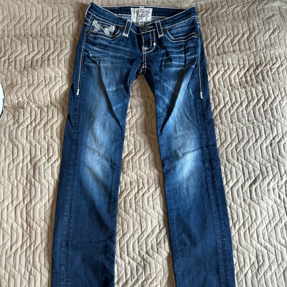 Big Star Women’s Straight Leg Jeans in Dark Blue Wash